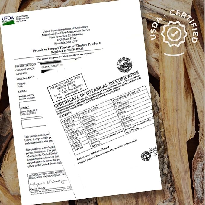 Palo Santo Premium Sticks 1 lb (454 gr) Bulk Smudging Wholesale High Resine Natural Certified from Peru (NOT Ecuador). Ethically Sustainably Harvested. Protection, Spiritual Cleansing