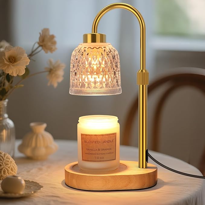 Candle Warmer Lamp with Timer Dimmable, Adjustable Lamp Candle Warmer, Birthday Gifts for Women Mom, Wax Warmer Lamp for Scented Jar, House Warming Gifts New Home Decor