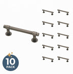 Franklin Brass - Francisco Heirloom Silver Cabinet Handles 3 Inch (3") Hole Center Pulls | Easy Install, Durable Hardware for Kitchen Cabinet Door, Drawers, Dresser Pull, Furniture (10 Pack)