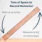 HEADWATERS STUDIO Wooden Growth Chart for Wall - Size Height Chart for Kids, Growth Measuring Board and Kids Height Wall Chart, Growth Chart for Kids, Height Chart for Wall - Natural (63"x6.7")
