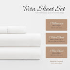 Linen Market Brushed Microfiber Twin XL Sheet Set 3 Piece – Oeko-TEX Certified Ultra Soft & Wrinkle-Free - 16" Deep Pocket Sheets - Easy Care Twin XL Size - White