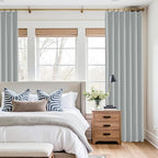 KangBang Extra Wide Pinch Pleated Blackout Curtains 84 Inch Length 2 Panels Set, Thermal Insulated Linen Curtains & Drapes for Sliding Door Living Room, Elegant Pleat Draperies with Hooks,60x84 Inch