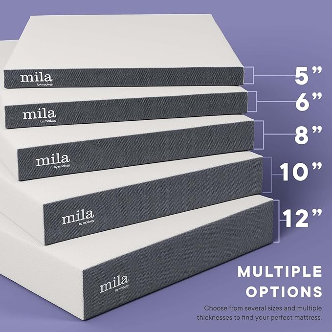 Modway Mila Firm 6" Fiberglass Free Memory Foam Full Mattress