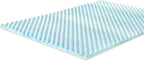ZINUS 1.5 Inch Swirl Gel Cooling Memory Foam Mattress Topper, Cooling Airflow Design, CertiPUR-US Certified, Full, Light Blue