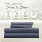 Linen Market Bed Sheets for Twin XL Size Bed (Stone) - Sleep Better Than Ever with These Soft and Cooling Twin XL Sheets - Deep Pocket Fits 16" Thick Beds - 4 Piece Twin XL Sheet Set