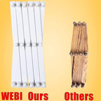 WEBI Accordion Wall Hanger,Expandable Wooden Hat Rack for Wall Mounted Coat Rack,Accordion Hat Hooks Holder for Baseball Caps,17 Peg Hooks,White