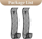 Sziqiqi Wall Candle Holder Decorative Candle Sconces - Wall-Mount Pillar Candles Holders for Living Room, Bathroom, Farmhouse, Wedding - Set of 2