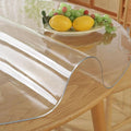 22 Inch 2PCS Round Clear Table Protector Tablecloth Cover Desk Top Pad Mat for Glass Furniture Coffee Marble End Bed Sofa Side Bistro Bar Night Stand Dinner Dining Room Table Thick Plastic PVC Vinyl