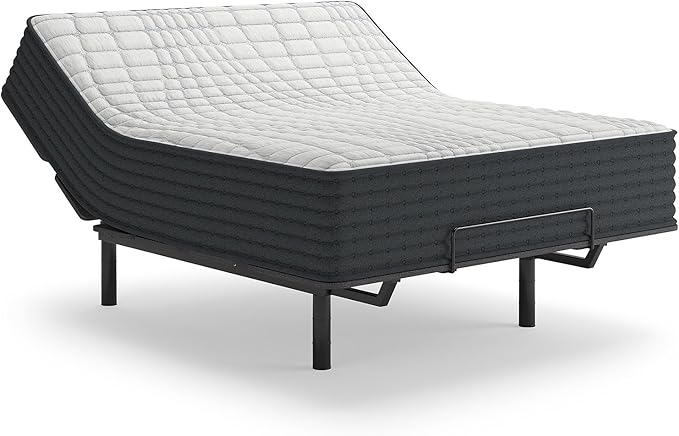Signature Design by Ashley Hybrid 1200 12" Firm Moisture Wicking Mattress, Charcoal-Infused Gel Memory Foam, Edge Support for Pressure Relief, Temperature Regulating, California King, Fiberglass Free