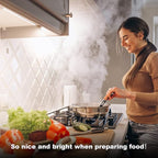 Under Counter Lights for Kitchen, 3 Packs x 12 Inch Dimmable LED Under Cabinet Lighting, Cold White 6000K, Plug-in Under Cabinet Lights with Memory Function