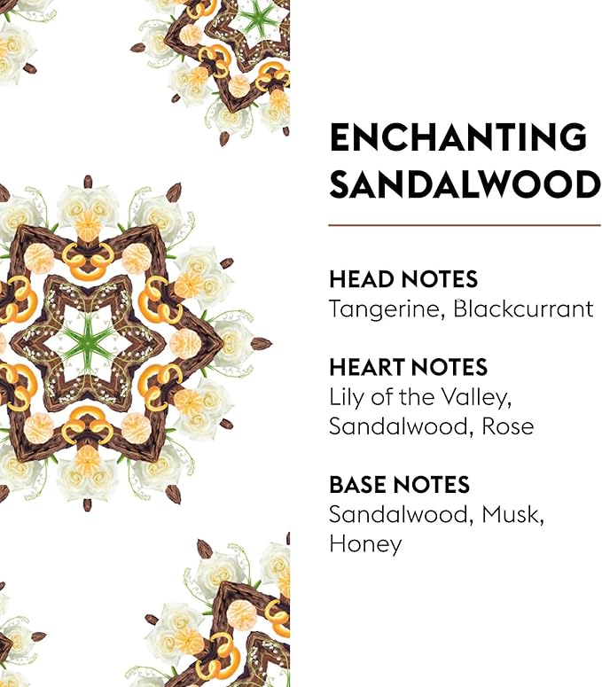 Enchanting Sandalwood - Lampe Berger Fragrance Refill for Home Fragrance Oil Diffuser - 16.9 Fluid Ounces - 500 milliliters