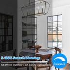 Brightever E12 Candelabra LED Light Bulbs 60 Watt Equivalent, 12 Packs Super Bright 620 Lumen, 6W Clear LED Candle Bulbs, Daylight White 5000K Dimmable Chandelier Light Bulbs for Ceiling Fan