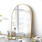 20x30 Arch Mirror Rectangle Wall Mounted Metal Frame Mirrors for Entryway Bedroom Bathroom Living Room 20 30 24x36 inch Black Silver - Gold