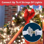 PREXTEX 200 Count Clear Christmas Lights - 40 ft Warm White Xmas Lights String Bulbs with White Wire for Indoor and Outdoor Holiday Decor, Trees and More