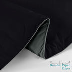 Utopia Bedding Comforter Duvet Insert, Quilted Comforter with Corner Tabs, Box Stitched Down Alternative Comforters Twin Size (Black/Grey)