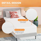 PayLessHere 12 Inch Gel Memory Foam Mattress Medium Firm Mattresses CertiPUR-US Certified Bed-in-a-Box Pressure Relieving Twin XL Size,Fiberglass Free，White