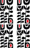 Scandinavian Art Nordic Wall Decals | Custom Colors | Stickers for Office & Home Decor | Holiday Wall Decoration | 22x80 Inches | Peel and Stick