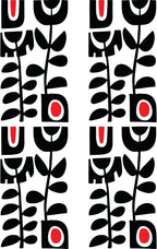 Scandinavian Art Nordic Wall Decals | Custom Colors | Stickers for Office & Home Decor | Holiday Wall Decoration | 22x80 Inches | Peel and Stick