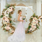 WEISPARK 100PCS Artificial Hydrangea Flowers, Fake Flowers Silk Hydrangea Full Flowers Heads with Stems for Wedding Home Party Shop Baby Shower Decor (Light Pink)