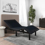 SHA CERLIN 14 Inch Twin XL Size Adjustable Bed Base/Bed Frame with Head and Foot Articulation Incline, Wireless Remote,Wood Board Support (Base Only)