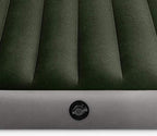 Intex 64763E Dura-Beam Standard Downy Air Mattress: Fiber-Tech – Queen Size – Built-in Foot Pump – 10in Bed Height – 600lb Weight Capacity