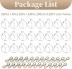 Sziqiqi Hanging Glass Globes Orbs Tea Light Candle Holders fillable with Trinkets for Wedding Ornaments, Wedding Birthday Christmas Party Centerpiece Accessory 2.36inch 20pcs +4 Extra