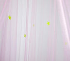 BCBYou Baby, Kids & Adult Mosquito Net Canopy with Glow in Dark Stars, for Crib, Kids, Girls or Full Size Bed (Pink)