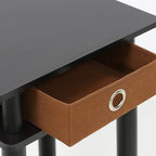 Furinno Turn-N-Tube End Table, 2-Pack, Espresso