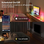 Led Light Bar with Music Sync, Color Changing TV Backlight App & Remote Control, IC+RGB & W Smart RGB Light Bar, USB Powered Led Lights for TV, PC Room Monitor Backlight Gaming Accessories