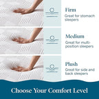 Lucid 10 Inch Memory Foam Mattress - Medium Feel - Infused with Refreshing Bamboo Charcoal and Cooling Gel - Bed in a Box - Temperature Regulating - Pressure Relief - Breathable - Full Size