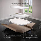 60 x 30 LED Vanity Mirror for Bathroom, Frontlit & Backlit LED Mirror for Bathroom with 3 Colour Lights, Wall Vanity Mirror with Anti-Fog, Shatterproof & Memory Function, Perfect for Modern Bathrooms