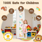 Kids Growth Chart Height Measuring Chart, Christmas Deer Child Height Measurement, Height Measurement for Children Boys Girls, Baby Room Nursery Wall Decor