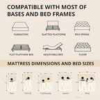 EGOHOME 10 Inch King Memory Foam Mattress for Back Pain, Cooling Copper Gel Bed in a Box, Foam Made in USA, CertiPUR-US Certified, Therapeutic Medium Firm, 76x80x10 Black