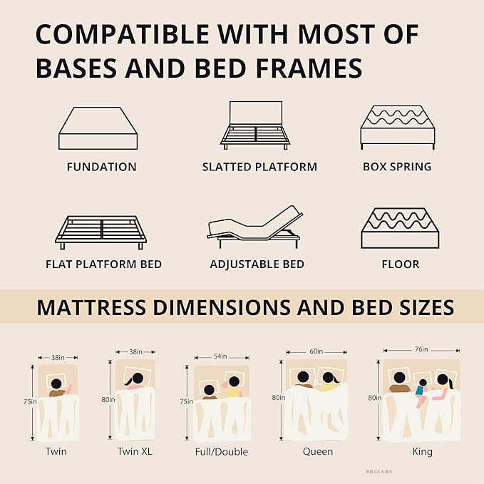 EGOHOME 10 Inch King Memory Foam Mattress for Back Pain, Cooling Copper Gel Bed in a Box, Foam Made in USA, CertiPUR-US Certified, Therapeutic Medium Firm, 76x80x10 Black