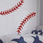 Baseball Stitching Stitches Wall Decal,Large Baseball Wall Stickers,Removable Self-Adhesive Vinyl Baseball Art Wall Decoration,for ceiling decoration in teenage boys' and girls' bedrooms and game room