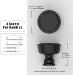 10 Pack Matte Black Cabinet Knobs Single Hole Cabinet Pulls Round Kitchen Cabinet Knobs