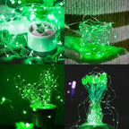 St.Patrick's Day Fairy String Lights, 8.2Ft 50 LED Fairy Lights with Timer, 8 Modes Battery Operated Fairy Lights, 4 Pack Mini Led String Lights for DIY Wedding Bedroom Mason Jar Christmas Decoration