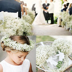 80 Pcs Babys Breath Artificial Flowers Bulk, Real Touch Fake White Babies Breath Flowers, Faux Gypsophila Bouquet for Wedding Home Decor Floral Arrangement