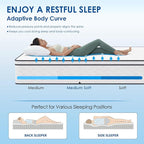PayLessHere | 12 Inch Full Mattress | Medium Firm Hybrid Mattress | White | with High-Density Foam and Breathable Cover | Pocket Spring Design, Pressure Relief | Bed in a Box, CertiPUR-US Certified