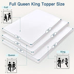Airensky 2 Inch Memory Foam Mattress Topper, Cooling Gel Infused High Density Full (54"x75") Topper with Removable Skin-Friendly Cover, Bed Topper for Pressure Relief Back Pain, CertiPUR-US Certified