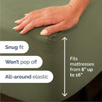 Cal King 6 Piece Sheet Set - Comfy Breathable & Cooling - Soft Hotel Luxury Bedding Set with 8-16 Inch Deep Pockets - 1 Flat & 1 Fitted Sheet & 4 Pillowcases - Wrinkle Free & Easy Care - Sage Green