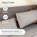 Full 6 Piece Sheet Set - Comfy Breathable & Cooling - Ultra-Soft Hotel Luxury Bedding Set with 8-16 Inch Deep Pockets - 1 Flat & 1 Fitted Sheet & 4 Pillowcases - Wrinkle Free & Easy Care - Light Grey