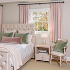 Lazzzy Velvet Blackout Curtains Thermal Insulated Room Window Drapes Super Soft Luxury Curtains for Living Room Bedroom Rod Pocket 2 Panels, Dusty Pink, 52" W x 72" L