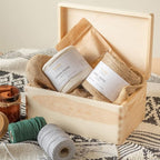 Large Wooden Storage Box with Hinged Lid | 11.8 x 7.87 x 5.51 inches (+-0.5) | Plain Unpainted Gift Box for Tool Toy Shoes Crafts Clothes Jewelry | ROUGH & UNSANDED Wood Keepsake Chest