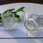 VOHO Clear Votive Candle Holders Set of 6, Glass Votive Candle Holder for Wedding Party, Glass Tealight Candle Holder for Table Centerpiece(2.75'' x 2.56'', Clear)