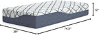 Signature Design by Ashley 12 Inch Chime Elite 2.0 Plush Green Tea Memory Foam Mattress for Cool Sleep and Pressure Relief, Twin, Fiberglass Free, Mattress In A Box