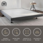 Hercules 4 Inch Low Profile Foundation Mattress Box Spring Replacement, Twin