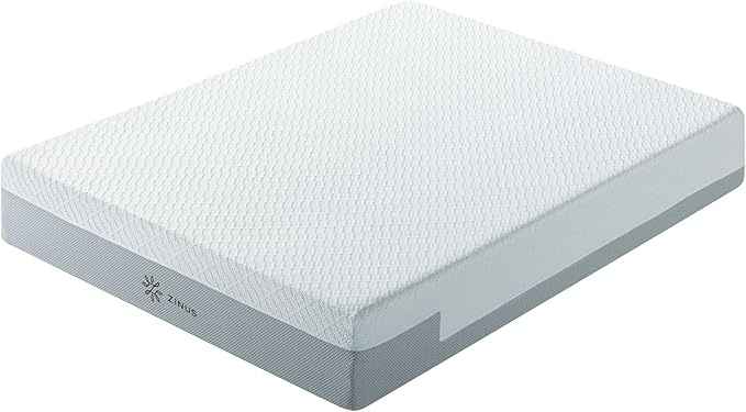 ZINUS 12 Inch QUADCOOL Memory Foam Mattress, King, Cool to Touch Soft Knit Cover, Cooling Gel Infusion, CertiPUR US Certified