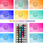 dalattin 65.6ft RGB Led Lights for Bedroom Color Changing Led Strip Lights with 44 Keys Remote,for Home Essential, Bedroom Room Party Decoration,Festival Decor,2 Rolls of 32.8ft