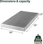 ZINUS 5 Inch Twin XL Metal Smart Box Spring with Quick Assembly, Mattress Foundation, Strong Metal Frame, Easy Assembly